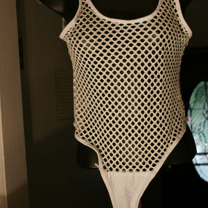 Sexy Mesh Leotard New  no tags Med